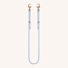 Phone Strap Carabiner Rope in Baby Blue Total View | XOUXOU