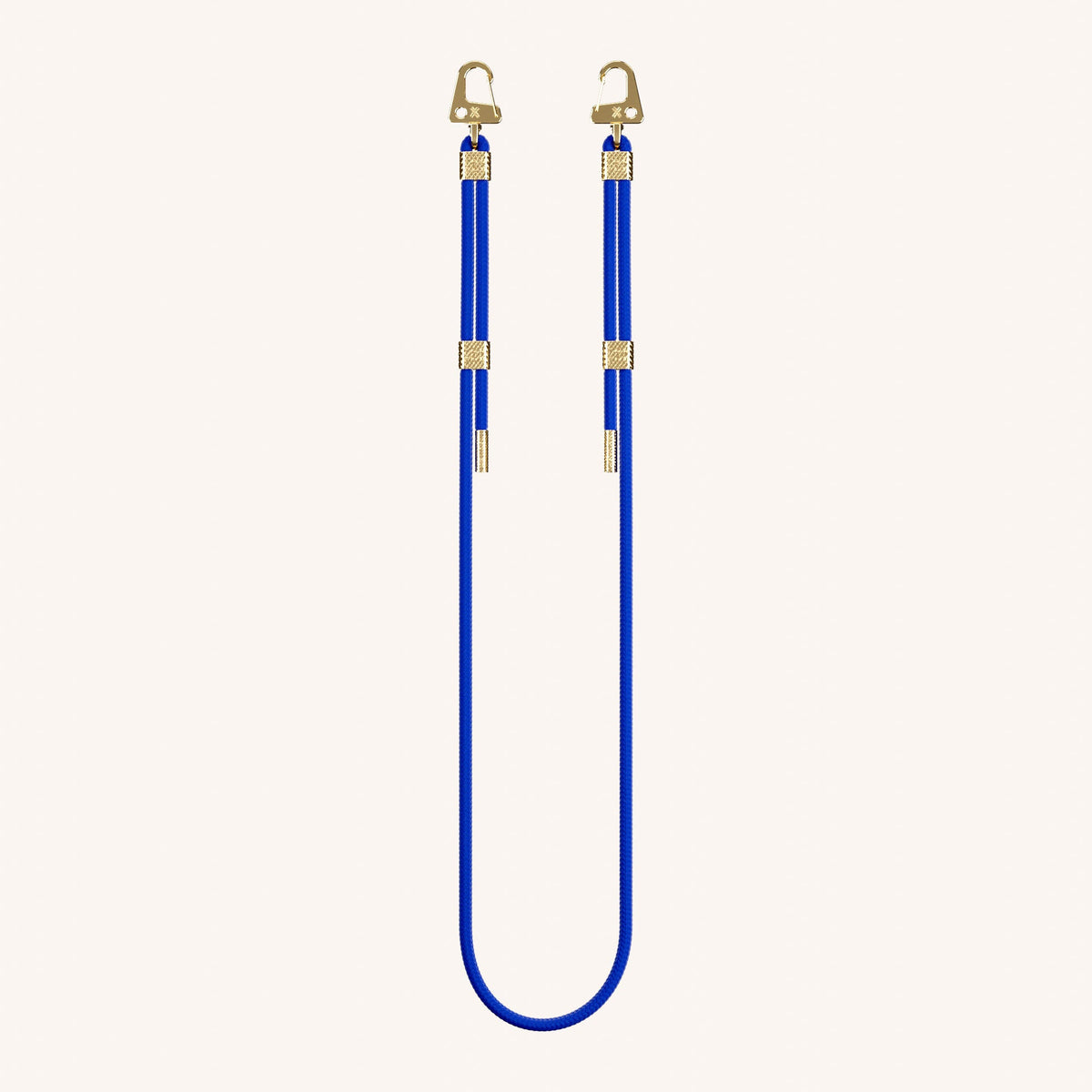 Phone Strap Carabiner Rope in Blue Total View | XOUXOU