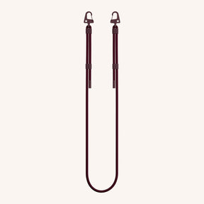 Phone Strap Carabiner Rope in Burgundy Total View | XOUXOU