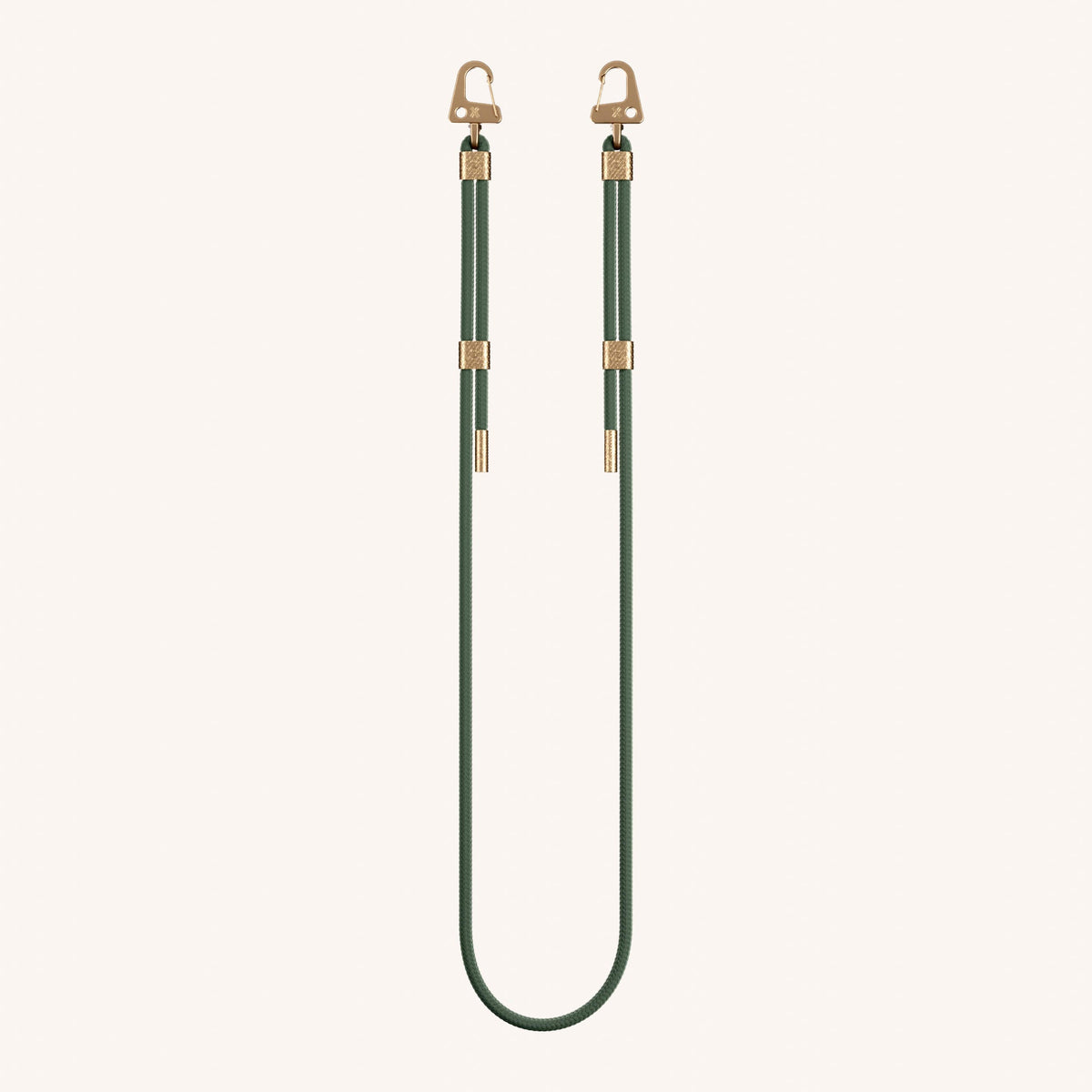 Phone Strap Carabiner Rope in Sage Total View | XOUXOU