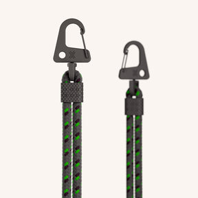 Phone Strap Carabiner Rope in Spotted Ash Detail View | XOUXOU