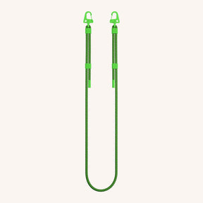 Phone Strap Carabiner Rope in Vibrant Neon Green Total View | XOUXOU