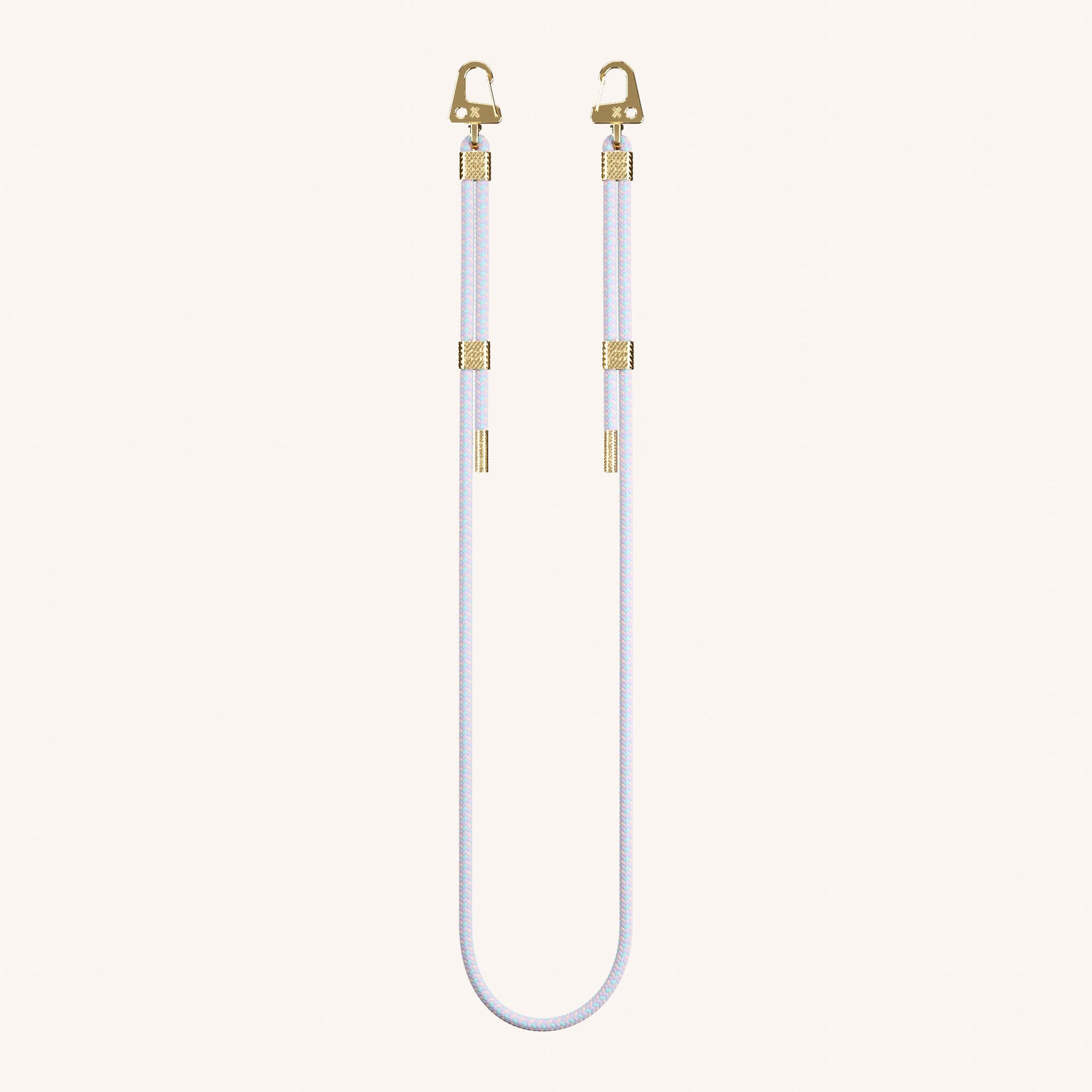 Phone Strap Carabiner Rope in Vibrant Pastel Total View | XOUXOU