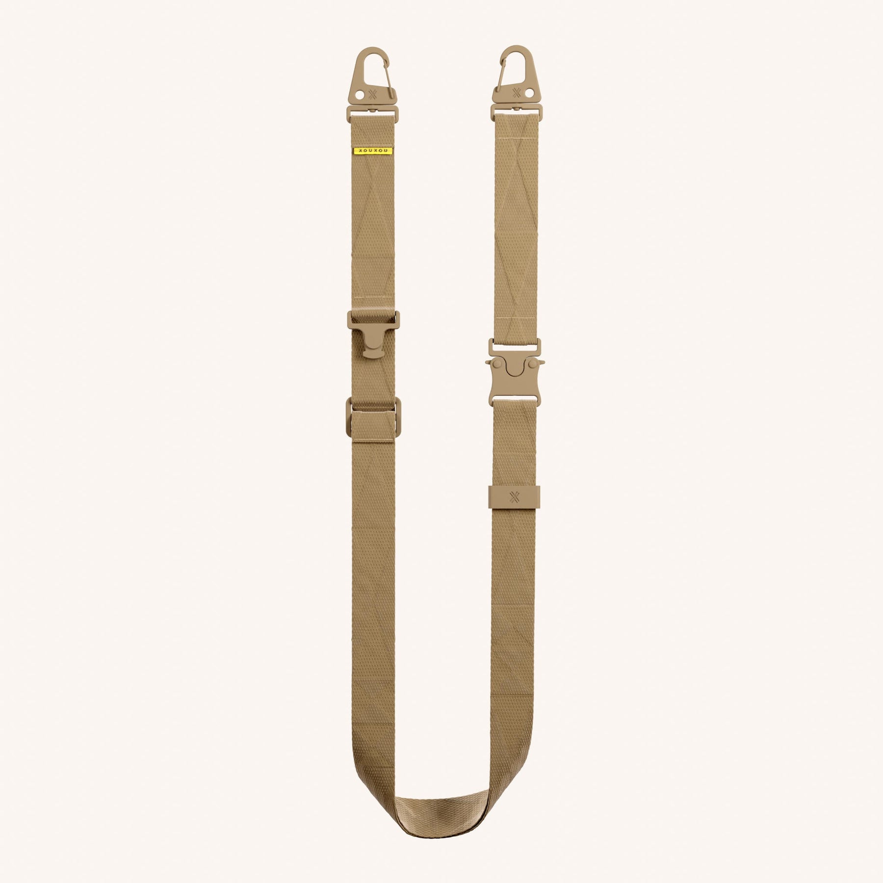 Phone Strap Lanyard in Sand Total View | XOUXOU