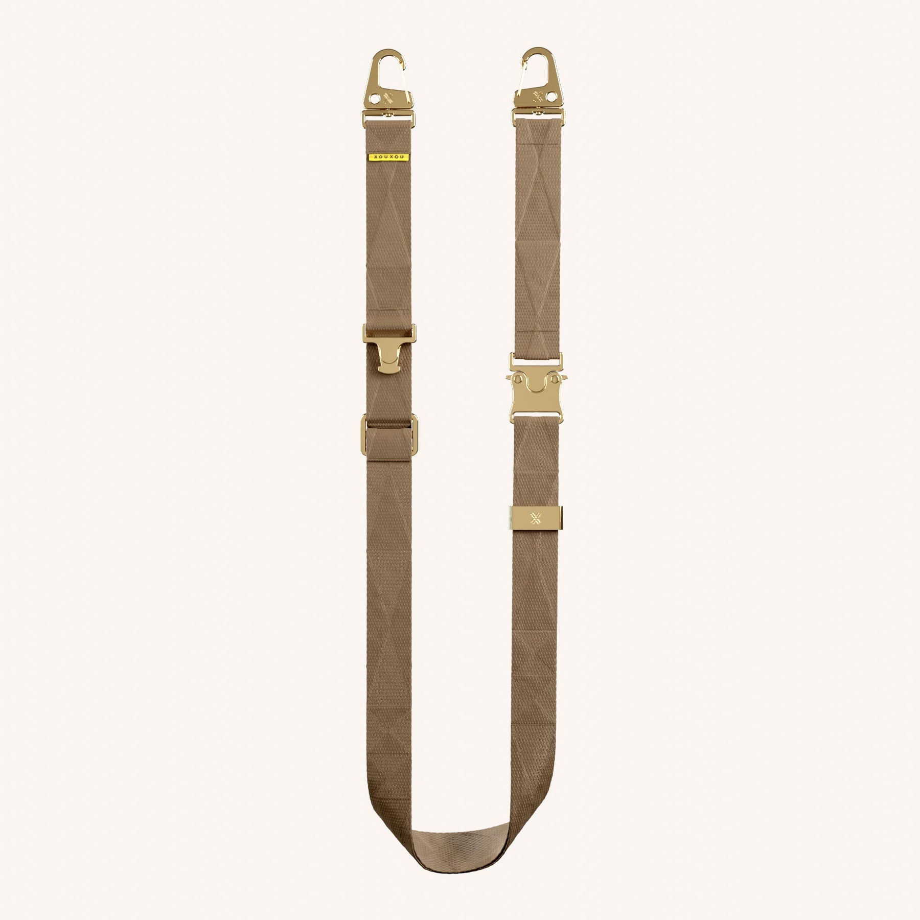 Phone Strap Lanyard in Taupe Total View | XOUXOU