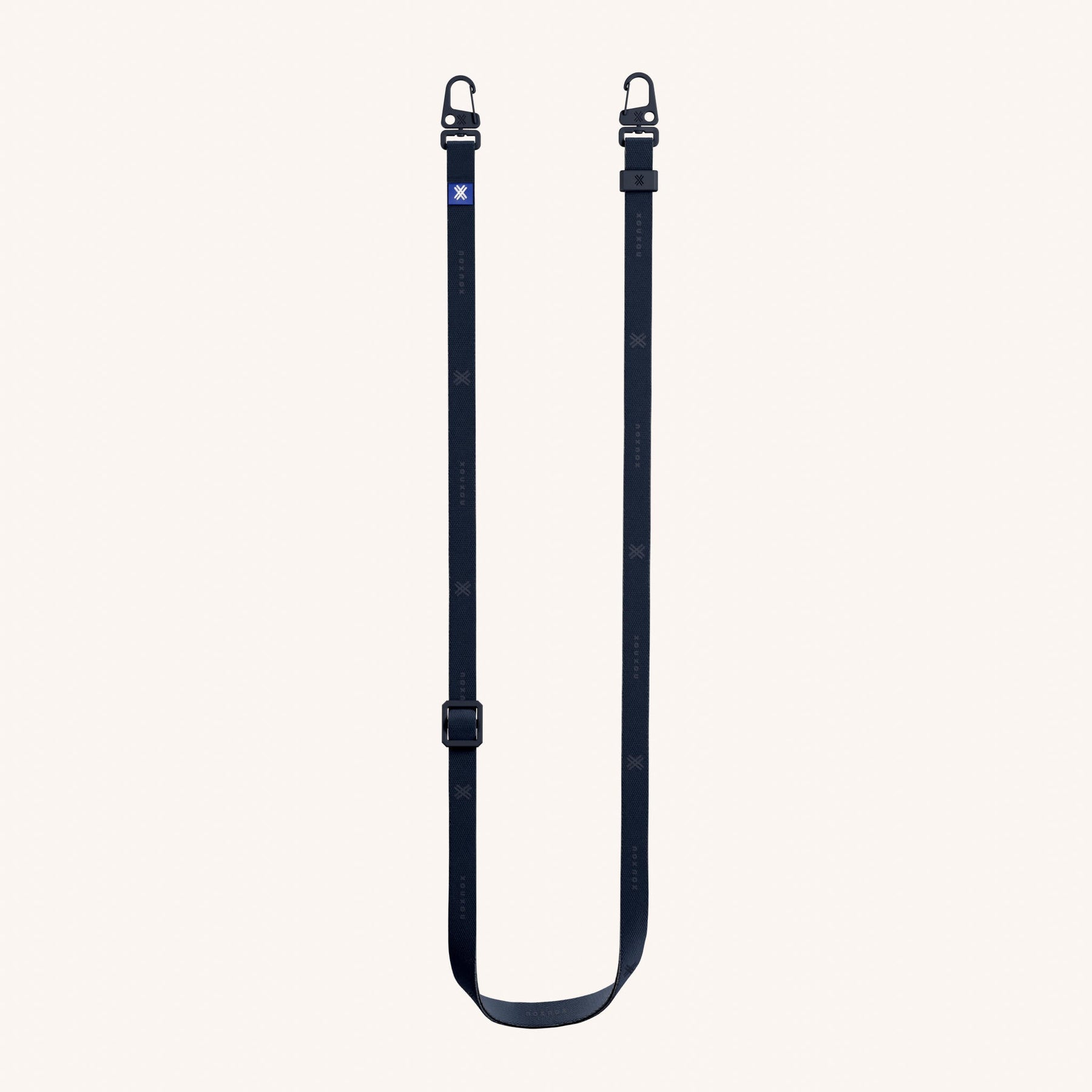 Phone Strap Slim Lanyard in Midnight Total View | XOUXOU