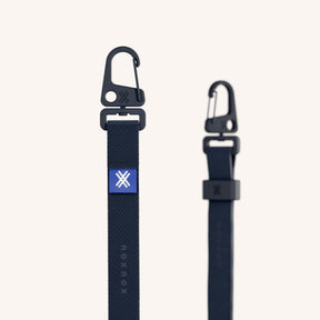 Phone Strap Slim Lanyard in Midnight Detail View | XOUXOU