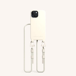 Phone Necklace with Carabiner Rope in Chalk