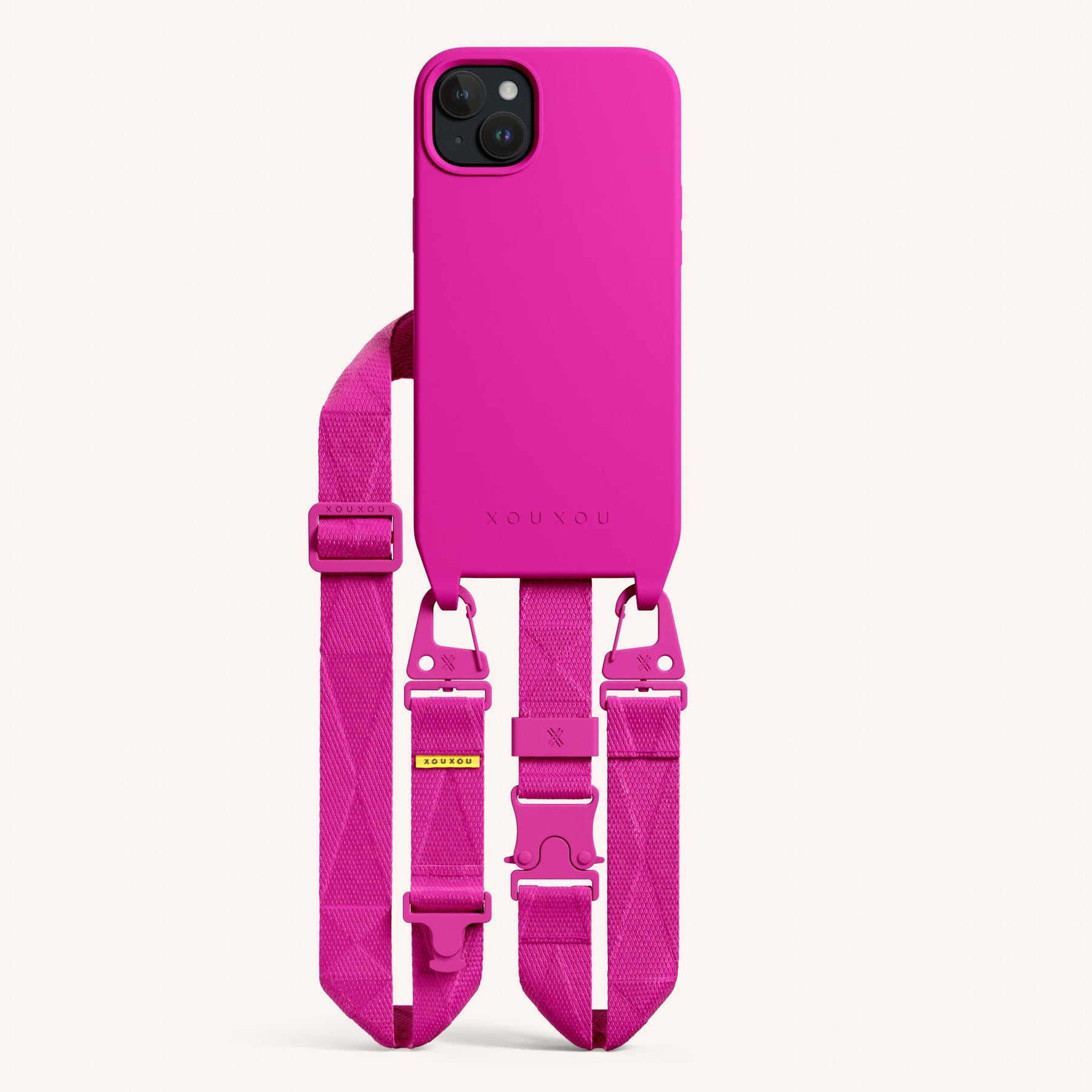 Phone Necklace with Lanyard in Power Pink